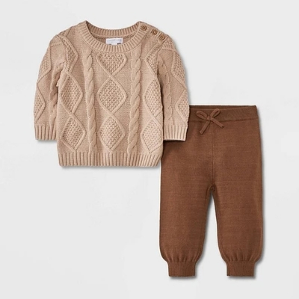 🫟NWT Grayson Mini Cable Knit Sweater Set